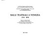 Balli teatrali a Venezia (1746-1859) : partiture di sei balli 440(1)r 2-0 Drammaturgia musicale Veneta ;