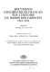 Documents diplomatiues français sur l'histoire du bassin des Carpates, 1918-1932 /