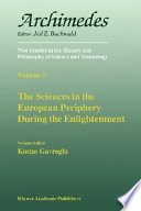 The sciences in the European periphery during the Enlightenment /