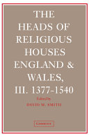 The heads of religious houses, England and Wales