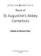 Book of St. Augustine's Abbey, Canterbury /