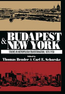 Budapest and New York : studies in metropolitan transformation, 1870-1930 /