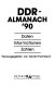 DDR - Almanach '89 : Daten, Informationen, Zahlen /