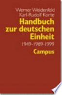 Handbuch zur deutschen Einheit, 1949-1989-1999 /