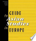 Guide to Asian studies in Europe