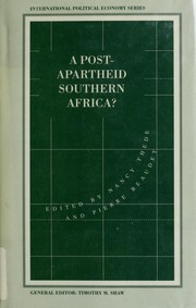 A Post-apartheid southern Africa? /