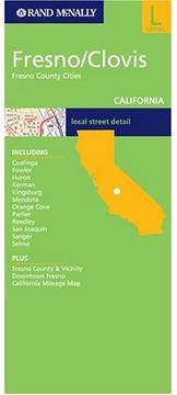 Fresno, California, local street detail: including Coalinga, Clovis, Fowler, Kerman, Kingsburg, Mendota, Parlier, Reedley, San Joaquin, Sanger, Selma, Visalia /