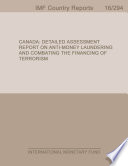 Canada : detailed assessment report on anti-money laudering and combating the financing of terrorism