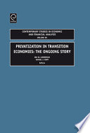 Privatization in transition economies : the ongoing story /