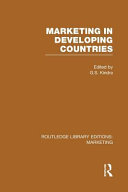 Marketing in developing countries /