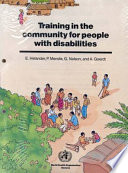 Training in the community for people with disabilities /