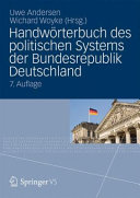 Handwörterbuch des politischen Systems der Bundesrepublik Deutschland /