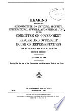 Report from the front line : the drug battle in Central Florida : hearing before the Subcommittee on National Security, International Affairs, and Criminal Justice of the Committee on Government Reform and Oversight, House of Representatives, One Hundred Fourth Congress, second session, October 14, 1996