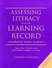 Assessing literacy with the Learning Record : a handbook for teachers, grades K-6 /