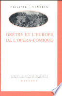 Grétry et l'Europe de l'opéra-comique /