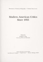 Modern American critics since 1955