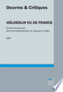 H�olderlin vu de France /