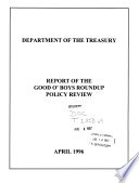 Report of the Good O' Boys Roundup policy review /