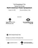 The proceedings of the twenty-first annual North American Power Symposium, October 9-10, University of Missouri, Rolla /