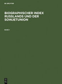 Deutscher biographischer Index = German biographical index