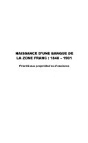 Naissance d'une banque de la zone franc, 1848-1901 : priorité aux propriétaires d'esclaves /