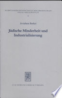 J�udische Minderheit und Industrialisierung : Demographie, Berufe, und Einkommem der Juden in Westdeutschland 1850-1914 /