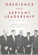Obedience and servant leadership : Apollis, Appies, Buti, Buys /