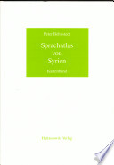Sprachatlas von Syrien : Kartenband /