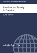 Identities and security in East Asia /
