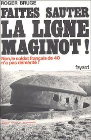 Histoire de la ligne Maginot /