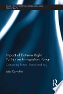 Impact of extreme right parties on immigration policy : comparing Britain, France and Italy /