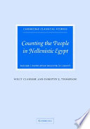 Counting the people in Hellenistic Egypt /