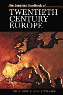 The Longman handbook of twentieth-century Europe /
