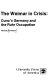 The Weimar in crisis : Cuno's Germany and the Ruhr occupation /