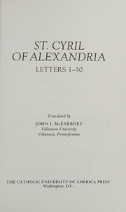 St. Cyril of Alexandria : letters /