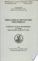 Population et révolution industrielle : révolution des structures démographiques à Verviers dans la première moitié du 19e siècle  /