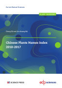 Chinese Plants Names Index 2010-2017