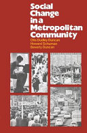 Social change in a metropolitan community