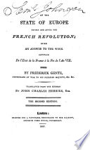 On the state of Europe before and after the French Revolution; being an answer to L'état de la France à la fin de l'an VIII