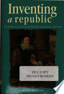Inventing a republic : the political culture of the English Commonwealth, 1649-1653 /