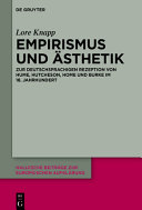 Empirismus und �Asthetik : Zur deutschsprachigen Rezeption von Hume, Hutcheson, Home und Burke im 18. Jahrhundert /