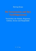 Die Sowjetunion und ihre Nachfolgestaaten : Verzeichnis der Staaten, Regionen, Gebiete, Kreise und Hauptstädte /