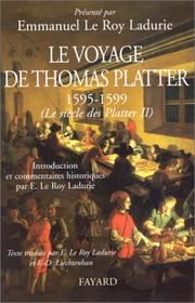 Le si�ecle des Platter, 1499-1628 /