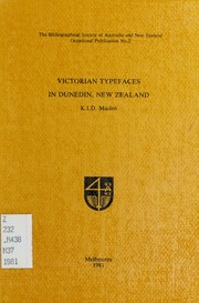 Victorian typefaces in Dunedin, New Zealand /