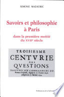 Savoir et philosophie à Paris dans la première moitié du XVIIe siècle : les conférences du bureau d'adresse de Théophraste Renaudot, 1633-1642 /