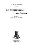 Le romantisme en France au XVIIIe siècle