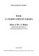 Pour la marocanite du Sahara : lettre à Mr. J. Baker, représentant personnel du secrétaire général de l'O.N.U /