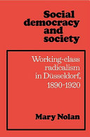 Social democracy and society : working-class radicalism in D�usseldorf, 1890-1920 /