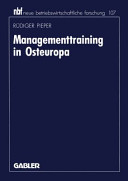 Managementtraining in Osteuropa /