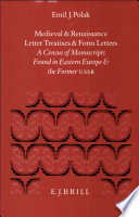 Medieval and Renaissance letter treatises and form letters /
